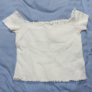 White off the shoulder top